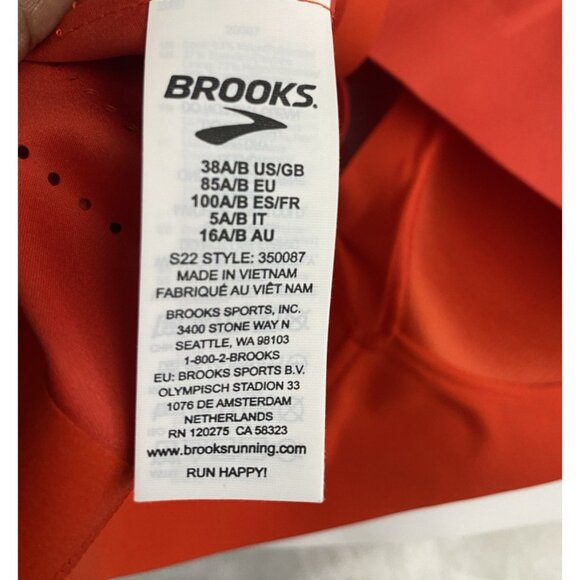 Brooks 38 A/B Dare Strappy Run Jamberry Chafe Free Sports Bra - Picture 8 of 11